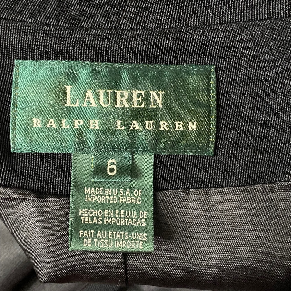 Classy Lined Ralph Lauren 3 Button Coat Size 6 - Picture 9 of 13